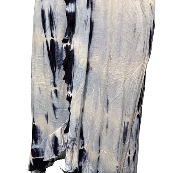 Raviya Blue and White Tie-Dye Halter Swim Coverup Dress - Picture 5 of 7
